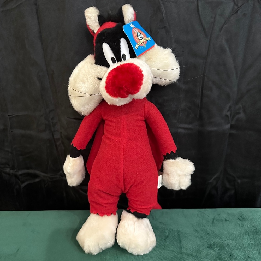 Vintage 1998, WB, Looney Tunes, 16” Sylvester the Cat, plush